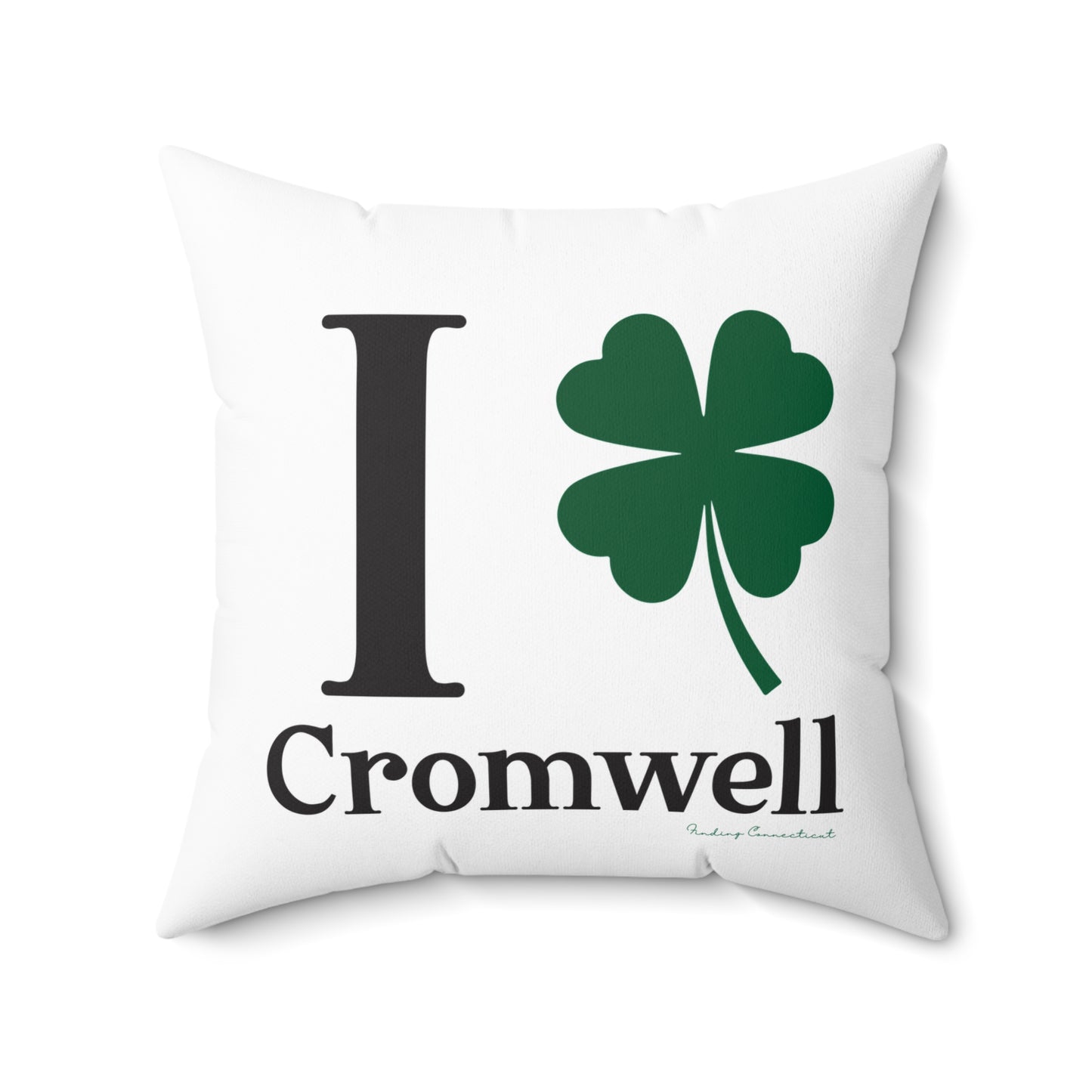 I Clover Cromwell Spun Polyester Square Pillow