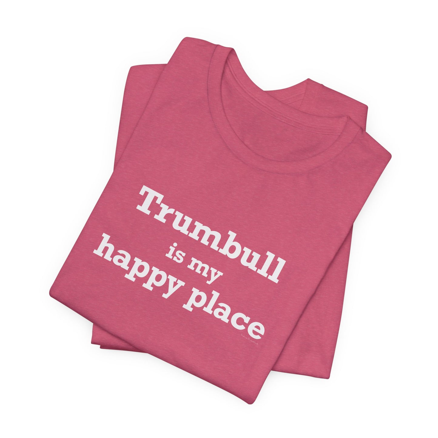 Trumbull Is My Happy Place Unisex Jersey Short Sleeve T-Shirt