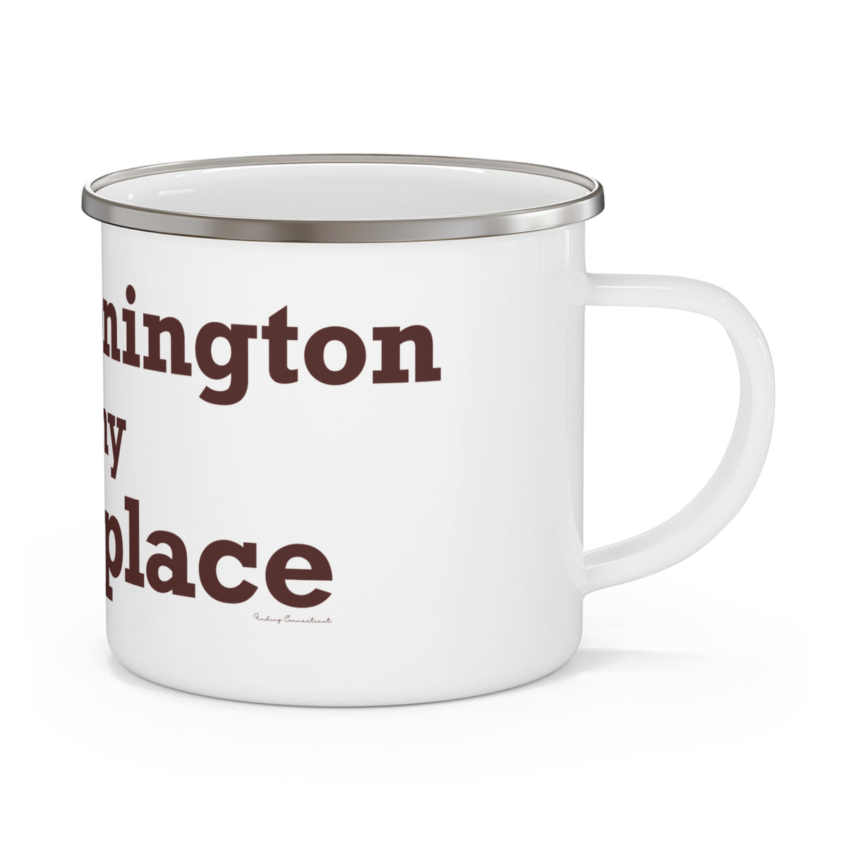 North Stonington is My Happy Place Camping Mug