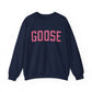 Goose Zip Code  Pink & Black Unisex Heavy Blend™ Crewneck Sweatshirt