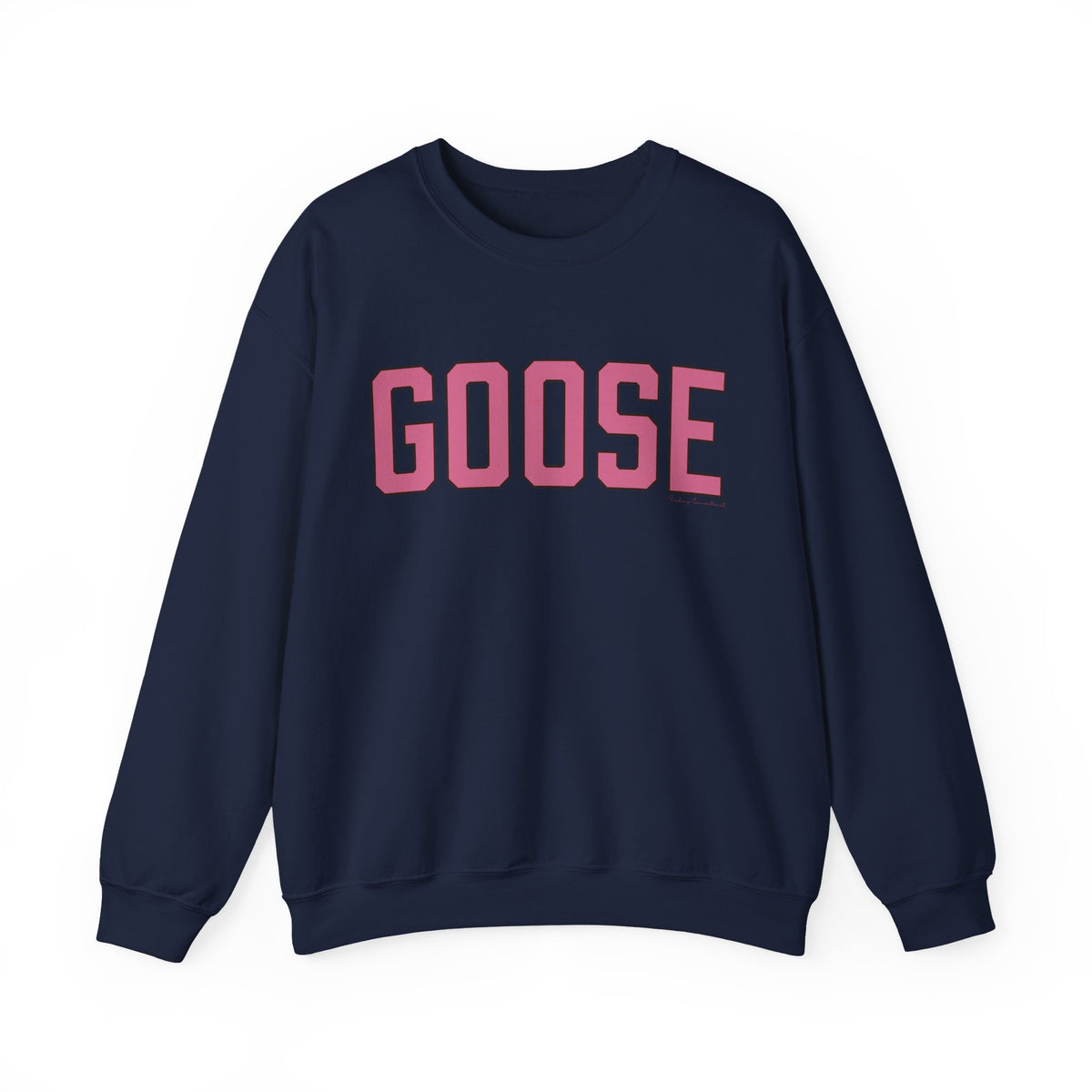 Goose Zip Code  Pink & Black Unisex Heavy Blend™ Crewneck Sweatshirt