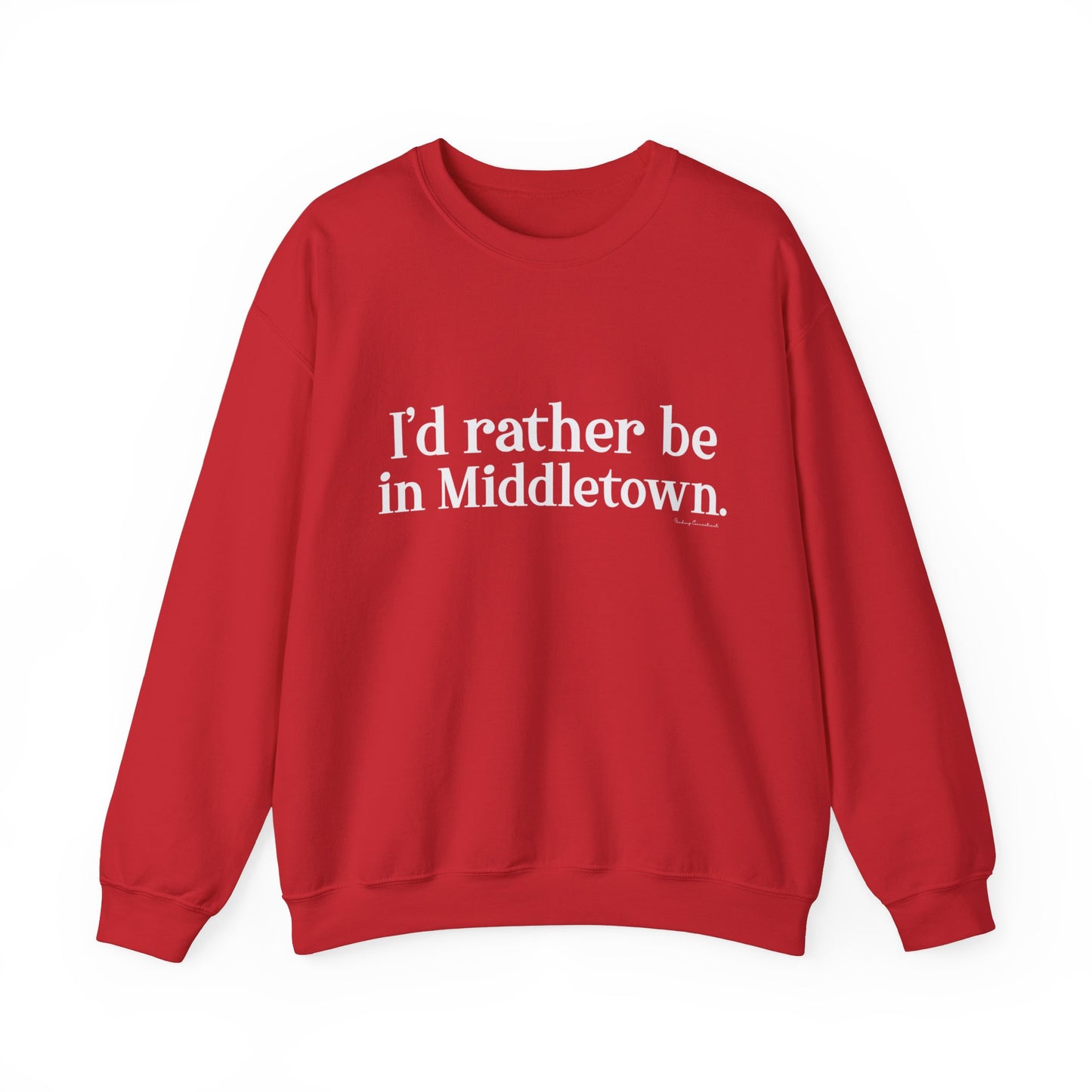 I'd rather be in Middletown. Unisex Heavy Blend™ Crewneck Sweatshirt