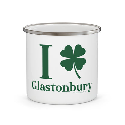 I Clover Glastonbury Enamel Camping Mug