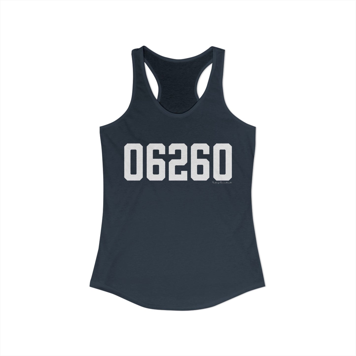 06260 Putnam CT Zip Code Women's Ideal Racerback Tank Top