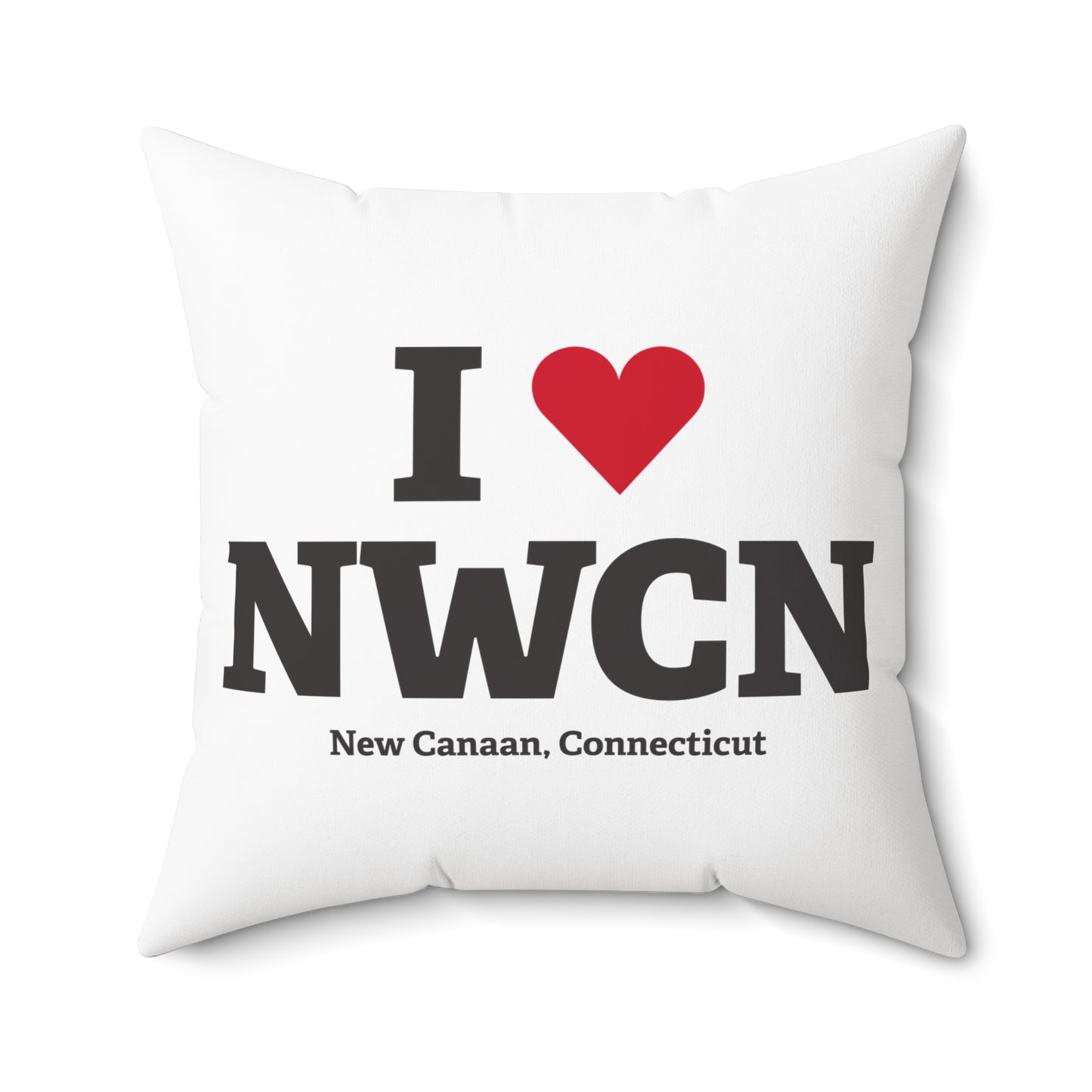 I Heart NWCN Spun Polyester Square Pillow