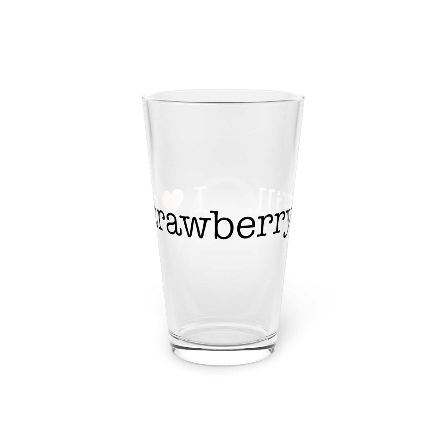 I Heart Strawberry Hill. Pint Glass, 16oz