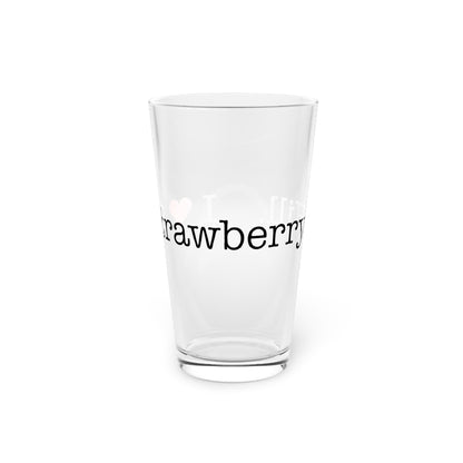 I Heart Strawberry Hill. Pint Glass, 16oz