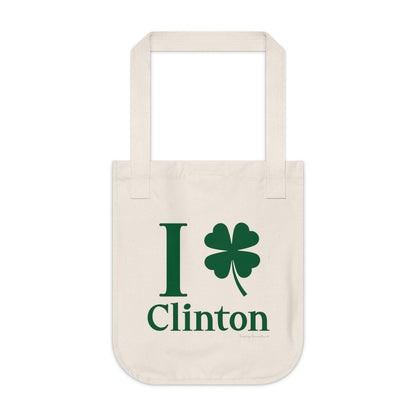 I Clover Clinton Organic Canvas Tote Bag
