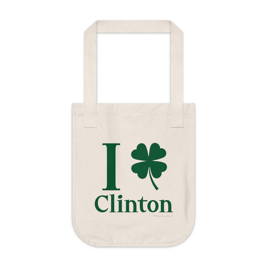 I Clover Clinton Organic Canvas Tote Bag