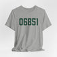 06851 Norwalk Connecticut Zip Code  Unisex Jersey Short Sleeve T-Shirt