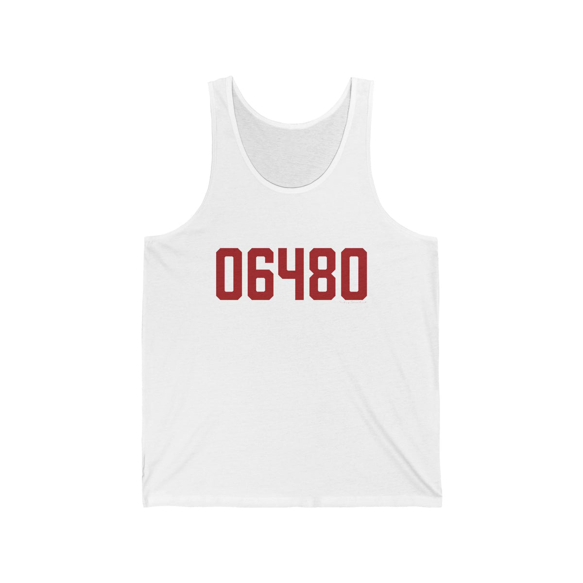 06480 Portland Connecticut Zip Code Unisex Jersey Tank Top