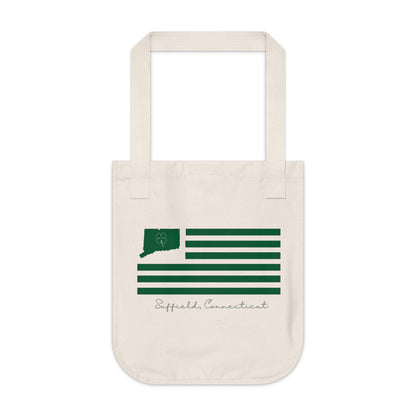 Suffield Connecticut St. Patrick’s Day Flag Organic Canvas Tote Bag