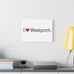 I Heart Westport. Matte Canvas, Stretched, 1.25"