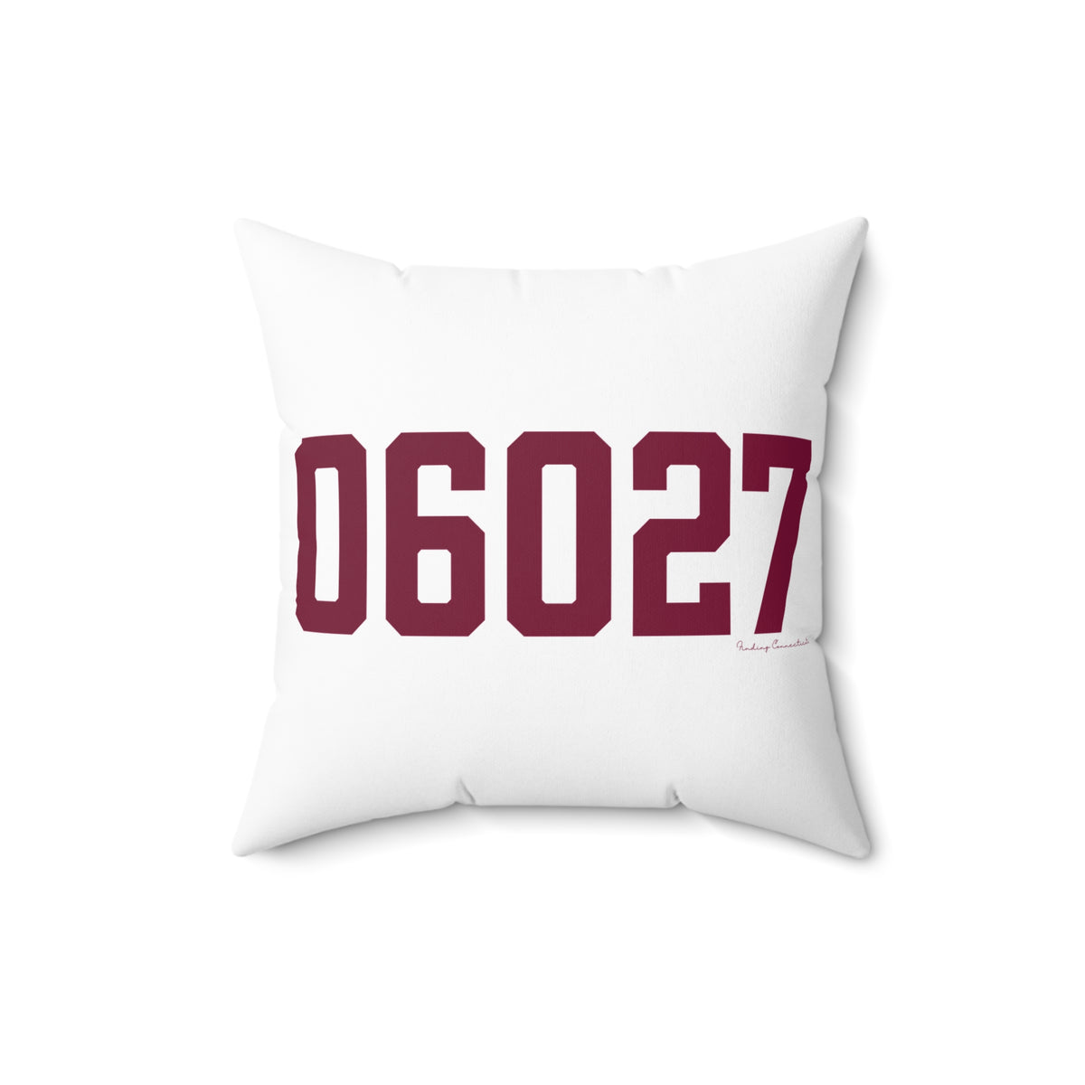 06027 Hartland Connecticut Zip Code Polyester Square Pillow