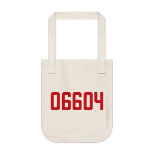 06604 Bridgeport Connecticut Zip Code Organic Canvas Tote Bag