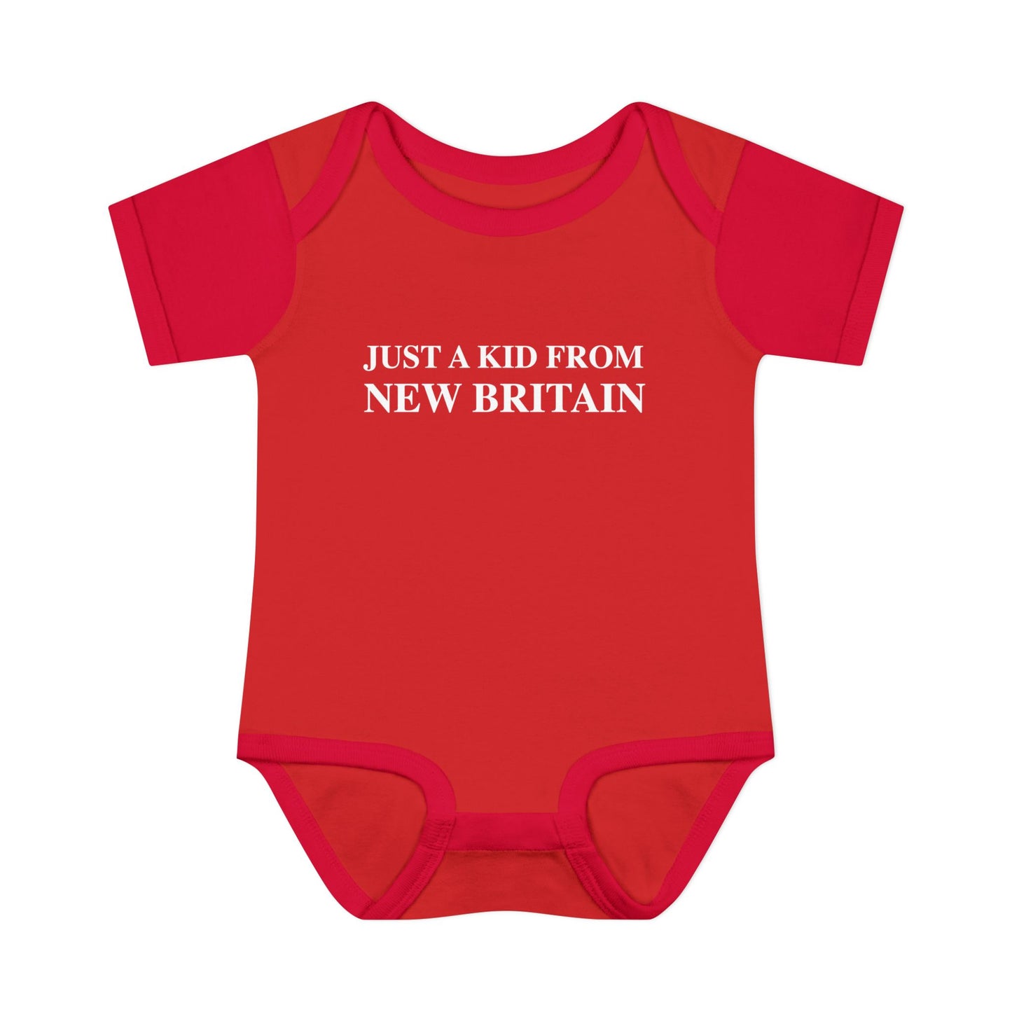 Just a kid from New Britain Infant Baby Rib Bodysuit