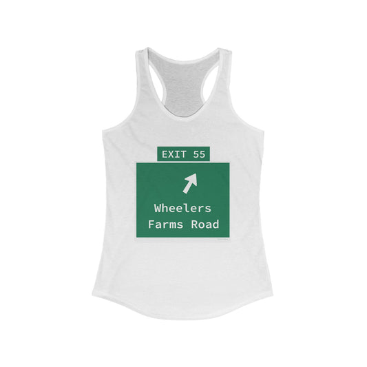 Vintage WCP Exit 55 Sign Women's Ideal Racerback Tank Top