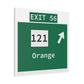 Vintage WCP Exit 56 Sign Matte Canvas, Stretched, 1.25"