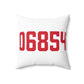 06854 Norwalk Connecticut Zip Code Spun Polyester Square Pillow