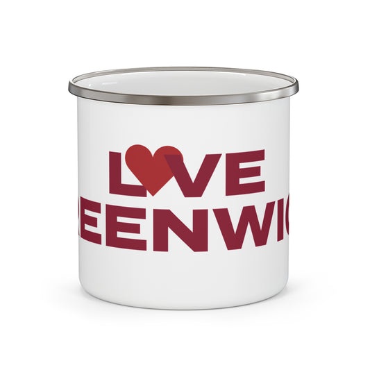 Love Greenwich Enamel Camping Mug