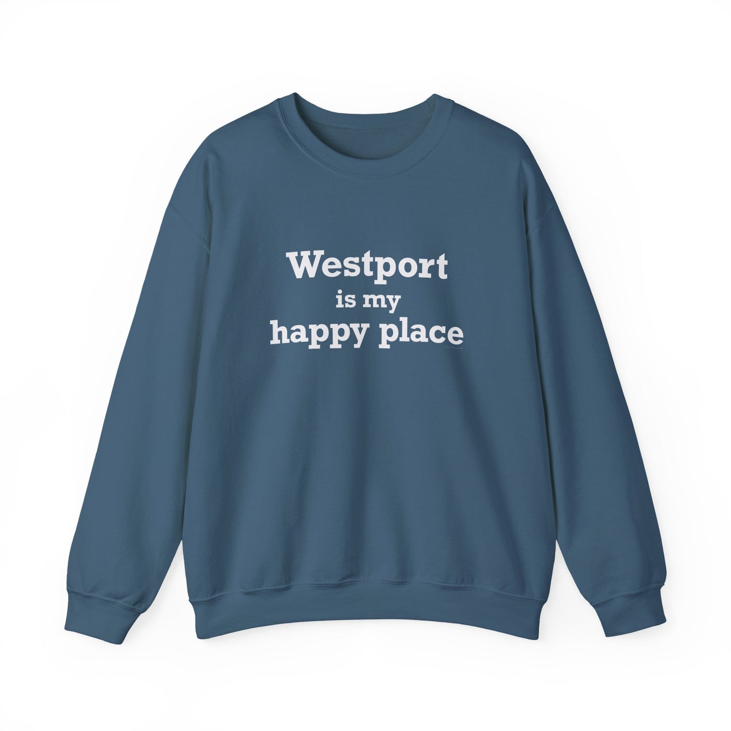 Westport Is My Happy Place Unisex Heavy Blend™ Crewneck Sweatshirt