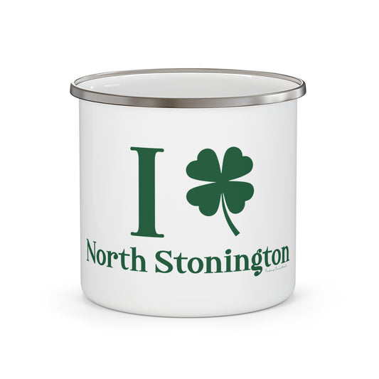 I Clover North Stonington Enamel Camping Mug