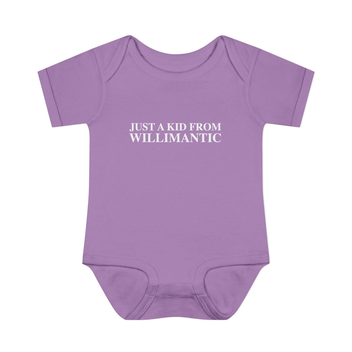 Just a kid from Willimantic Infant Baby Rib Bodysuit