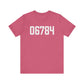 06784 Sherman CT Zip Code Unisex Jersey Short Sleeve T-Shirt