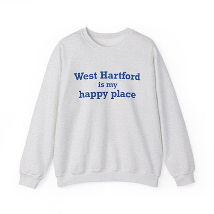 West Hartford is My Happy Place Heavy Blend™ Crewneck Sweatshirt