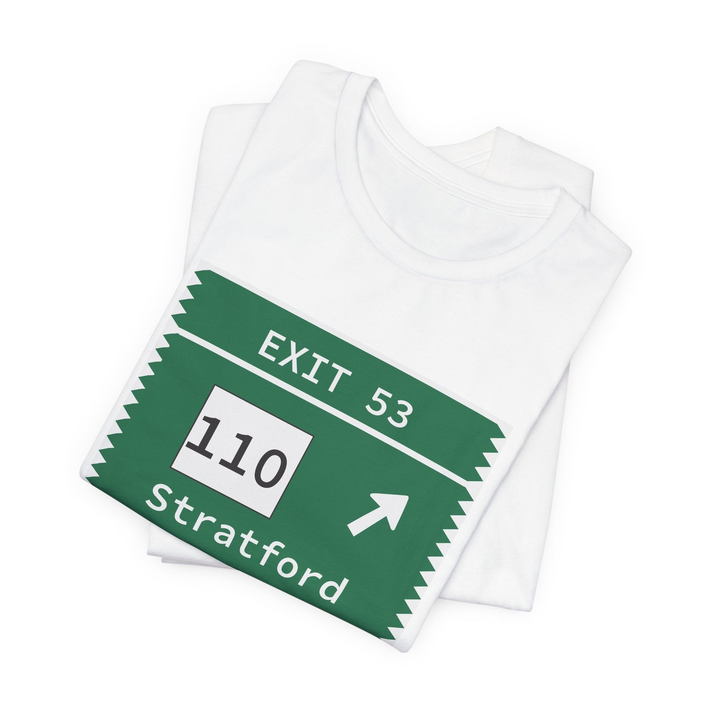 Vintage Merritt Parkway Exit 53 Sign Unisex Jersey Short Sleeve T-Shirt