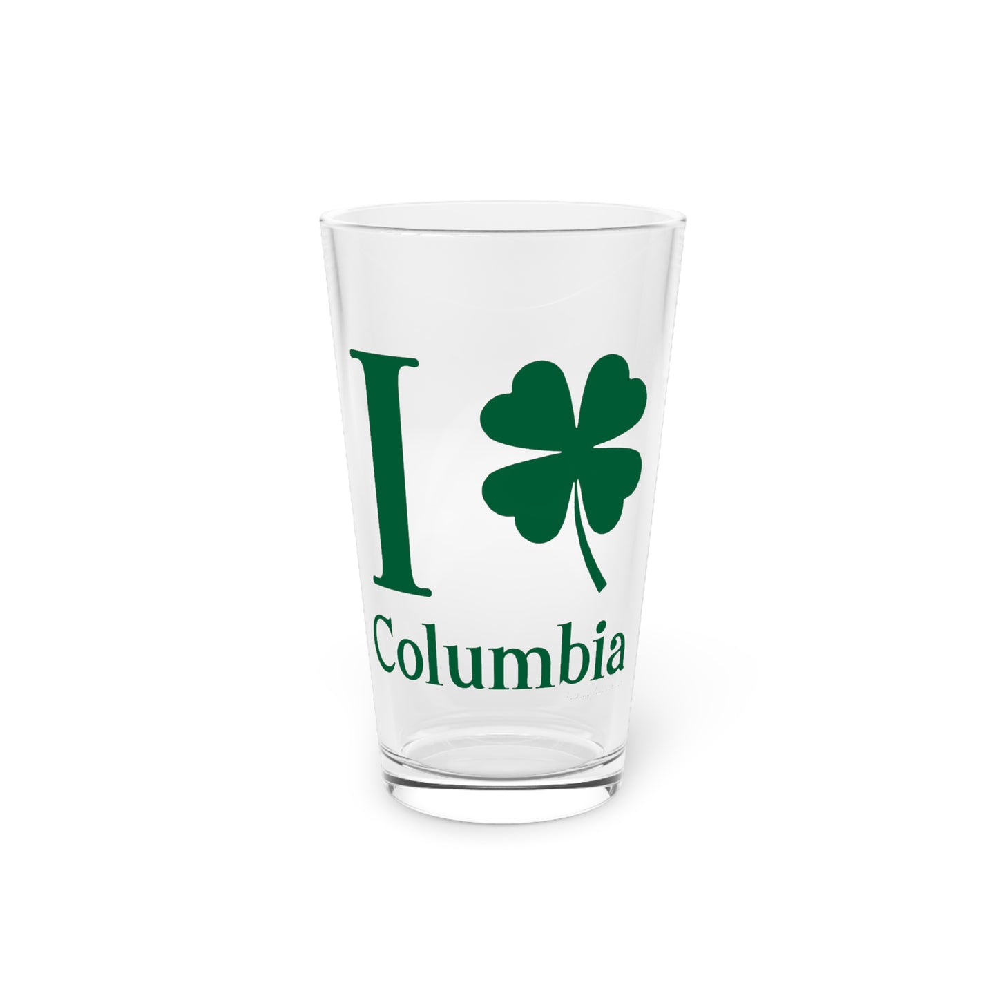 I Clover Columbia Pint Glass, 16oz