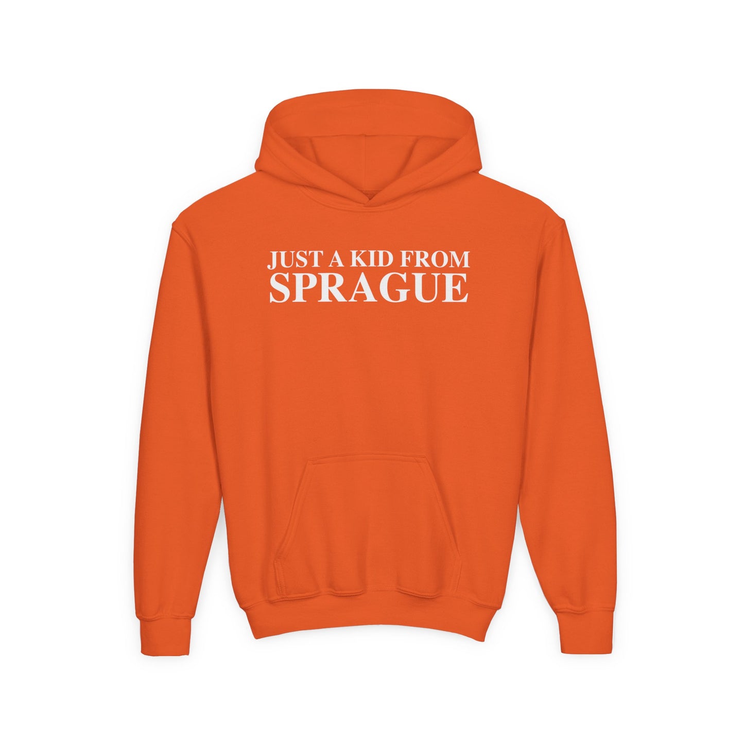 Just a kid from Sprague Youth Heavy Blend Hooded Sweatshirt