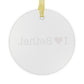 I Heart Bethel. Glass Ornaments