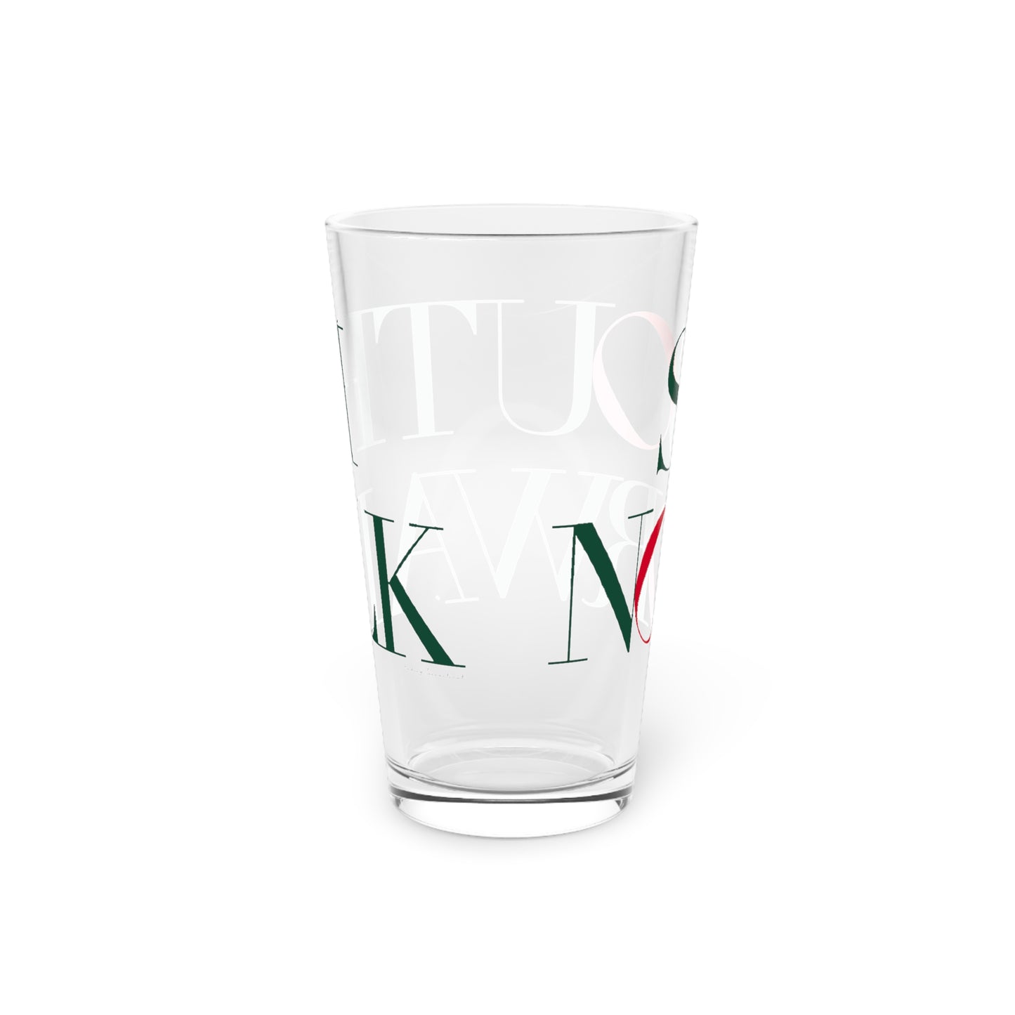 41 Tilt South Norwalk Pint Glass, 16oz