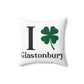 I Clover Glastonbury Spun Polyester Square Pillow
