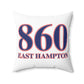 860 East Hampton Red, White & Blue Spun Polyester Square Pillow