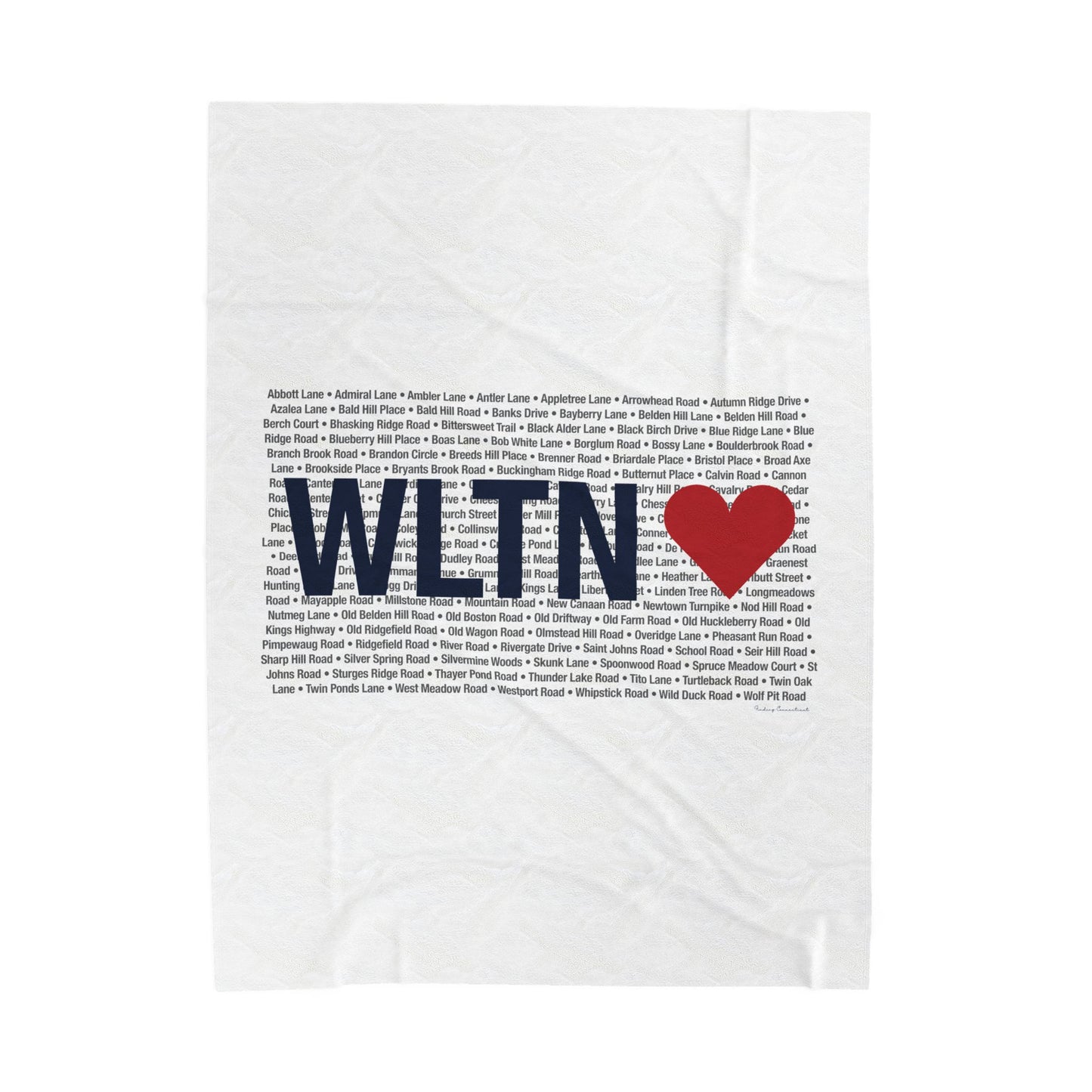 Wilton Love Velveteen Plush Blanket