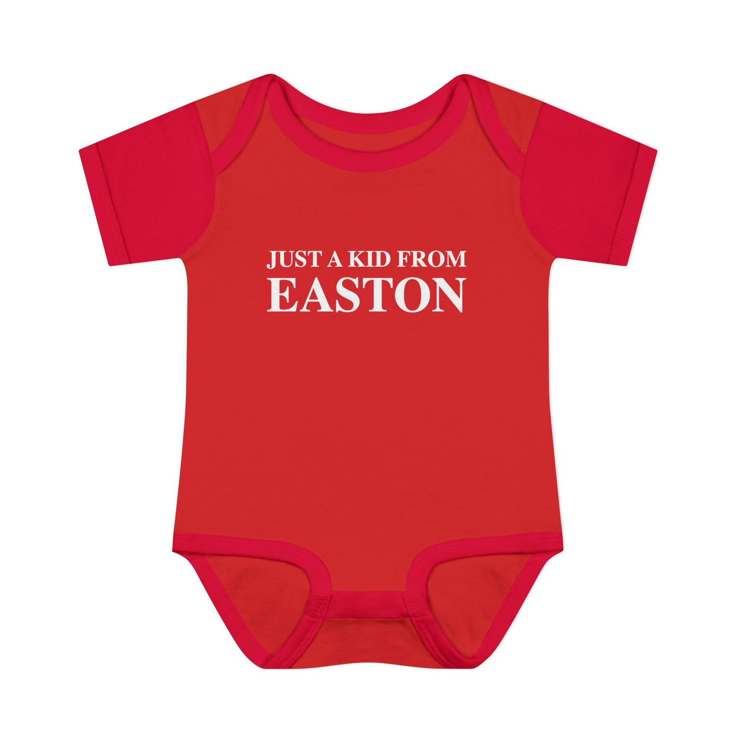 Just a kid from Easton Infant Baby Rib Bodysuit
