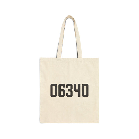 06340 Groton Connecticut Zip Code Cotton Canvas Tote Bag