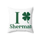 I Clover Sherman Spun Polyester Square Pillow