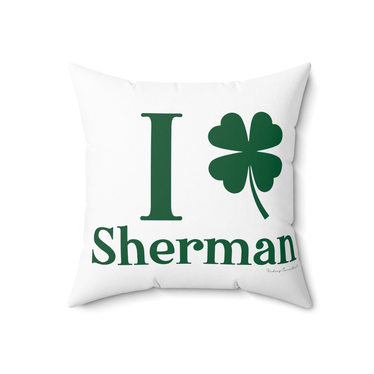 I Clover Sherman Spun Polyester Square Pillow