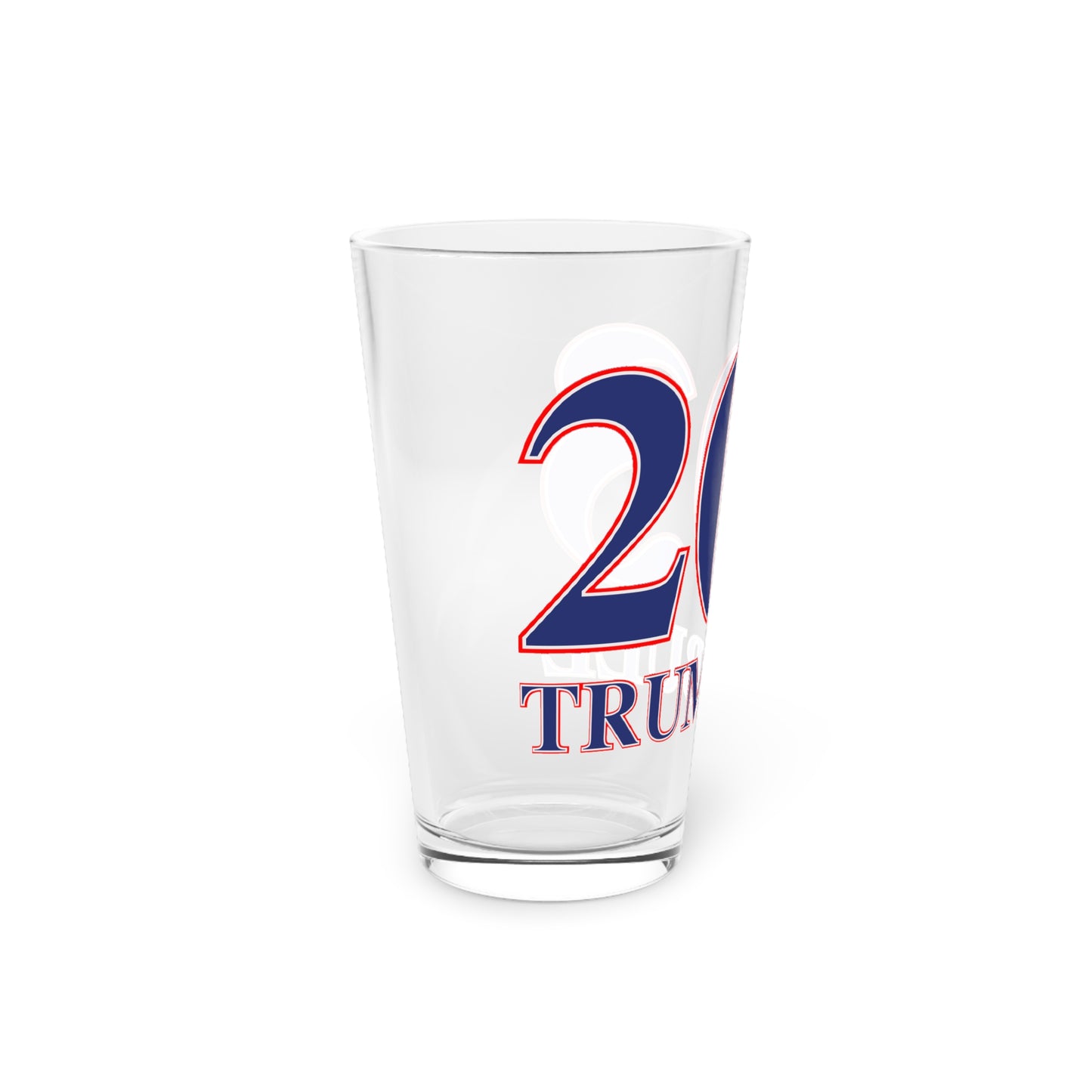 203 Trumbull Red, White & Blue Pint Glass, 16oz