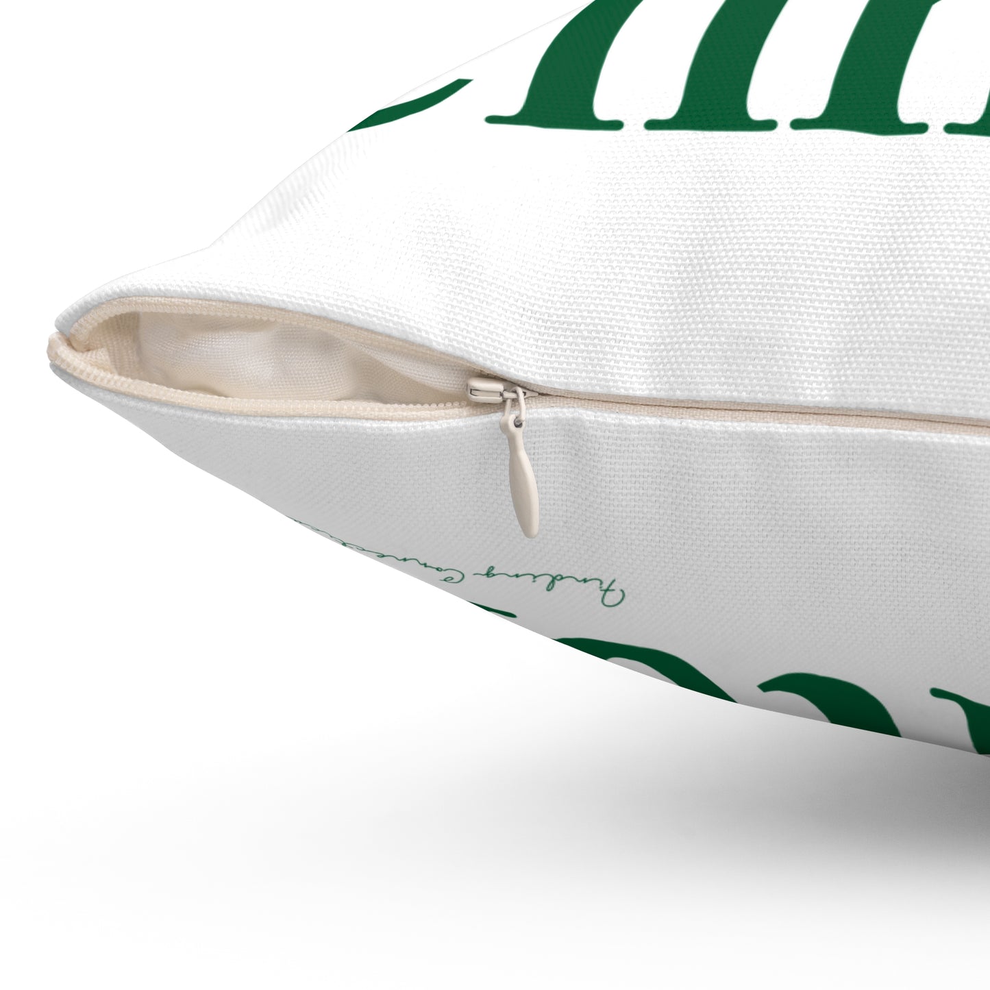 I Clover Clinton Spun Polyester Square Pillow
