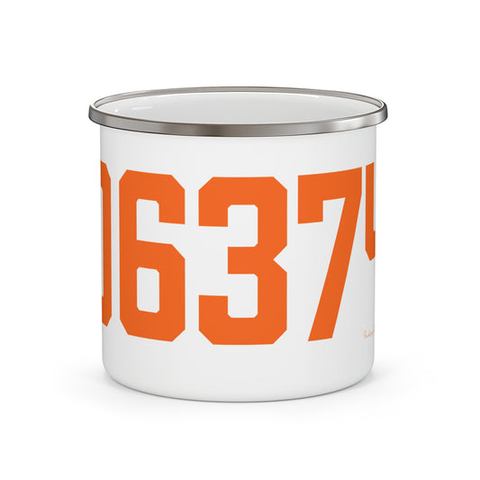 06374 Plainfield Connecticut Zip Code Enamel Camping Mug