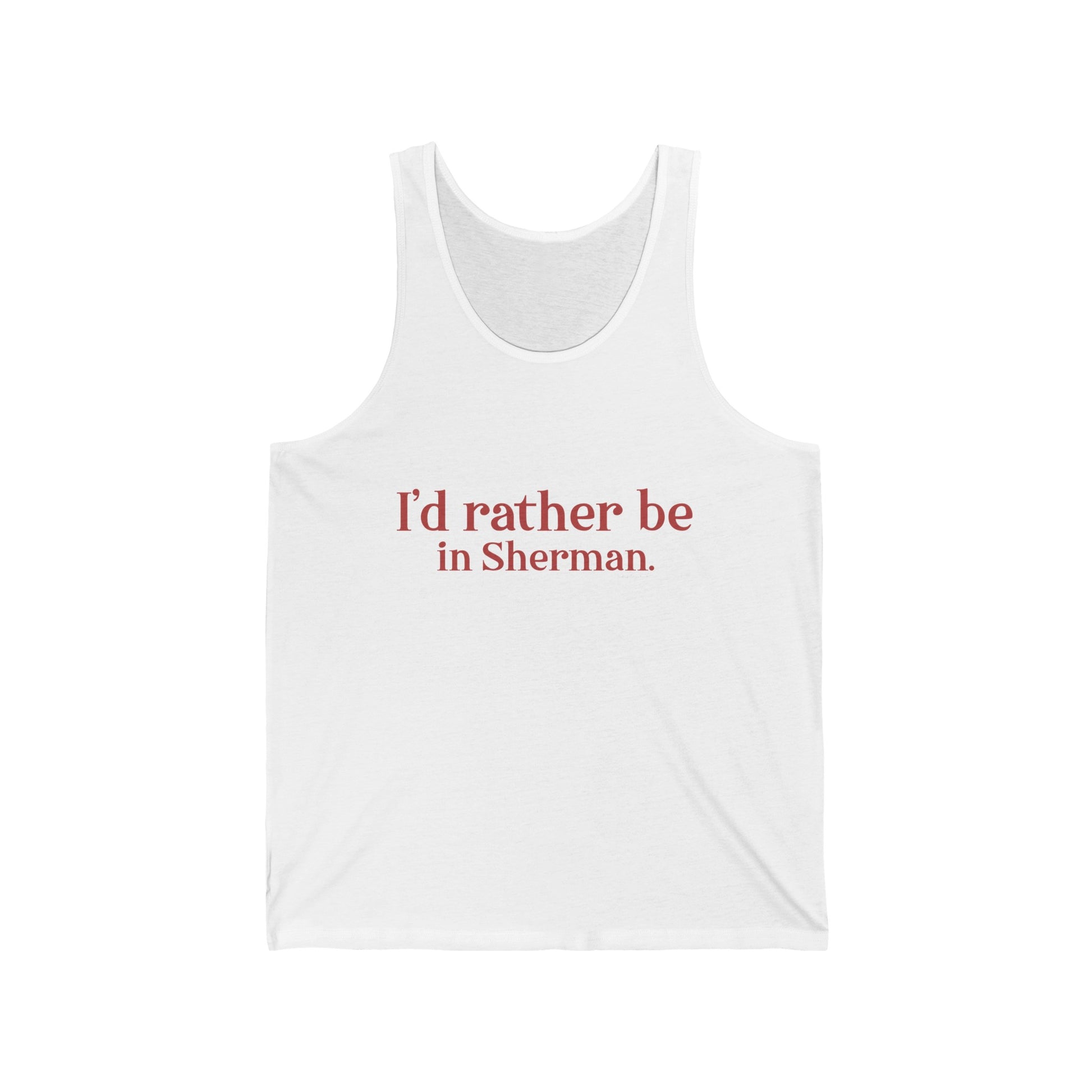 Sherman connecticut tank top shirt