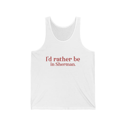 Sherman connecticut tank top shirt