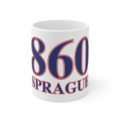 860 Sprague Red, White & Blue Mug 11oz