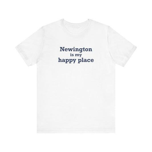 Newington is My Happy Place Unisex Jersey Short Sleeve T-Shirt