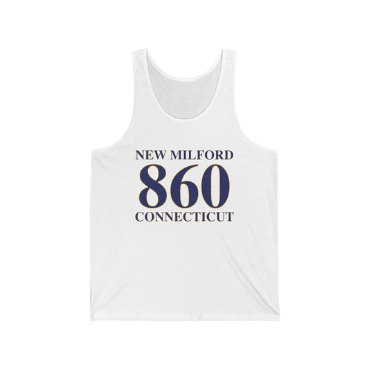 New Milford 860 Connecticut Unisex Jersey Tank