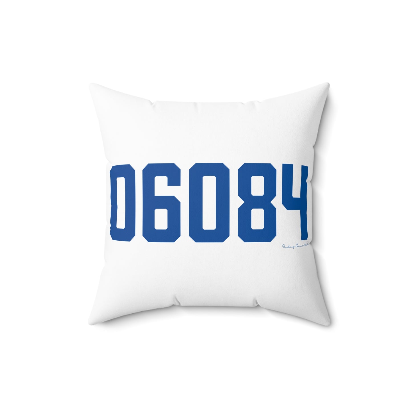 06084 Tolland Connecticut Zip Code Spun Polyester Square Pillow